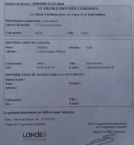 بيت للعطل Pays Basque&landes Maison Bois Classee 4 Etoiles *